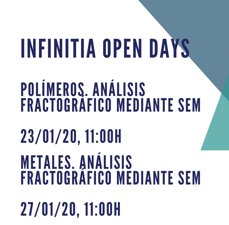 INFINITIA OPEN DAYS. ANÁLISIS FRACTOGRÁFICO MEDIANTE SEM DE POLÍMEROS/METALES INFINITIA OPEN DAYS. ANÁLISIS FRACTOGRÁFICO MEDIANTE SEM DE POLÍMEROS/METALES