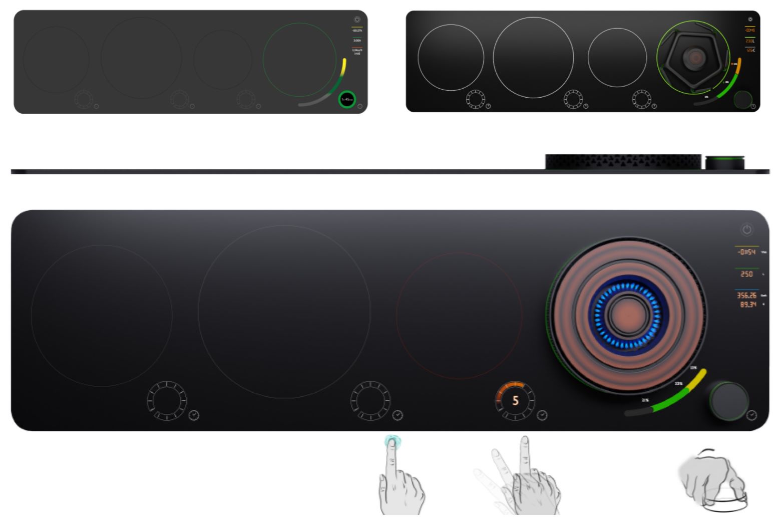 Design of an innovative multifunction cooking new device with gas and induction