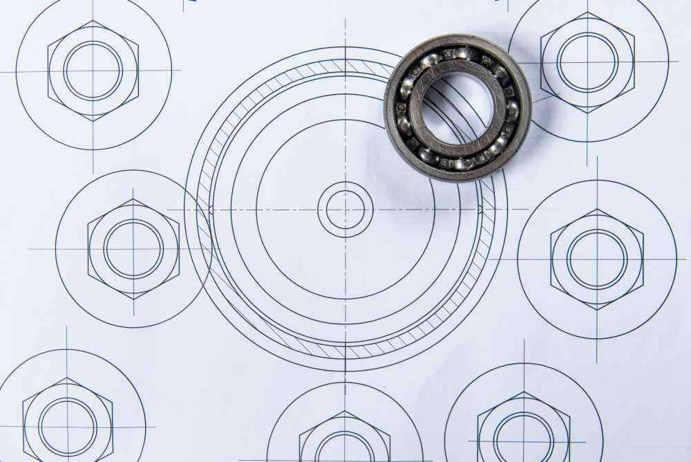 How to replicate a component when no technical drawings exist Bearing on a technical drawing during a reverse engineering process to replicate a component