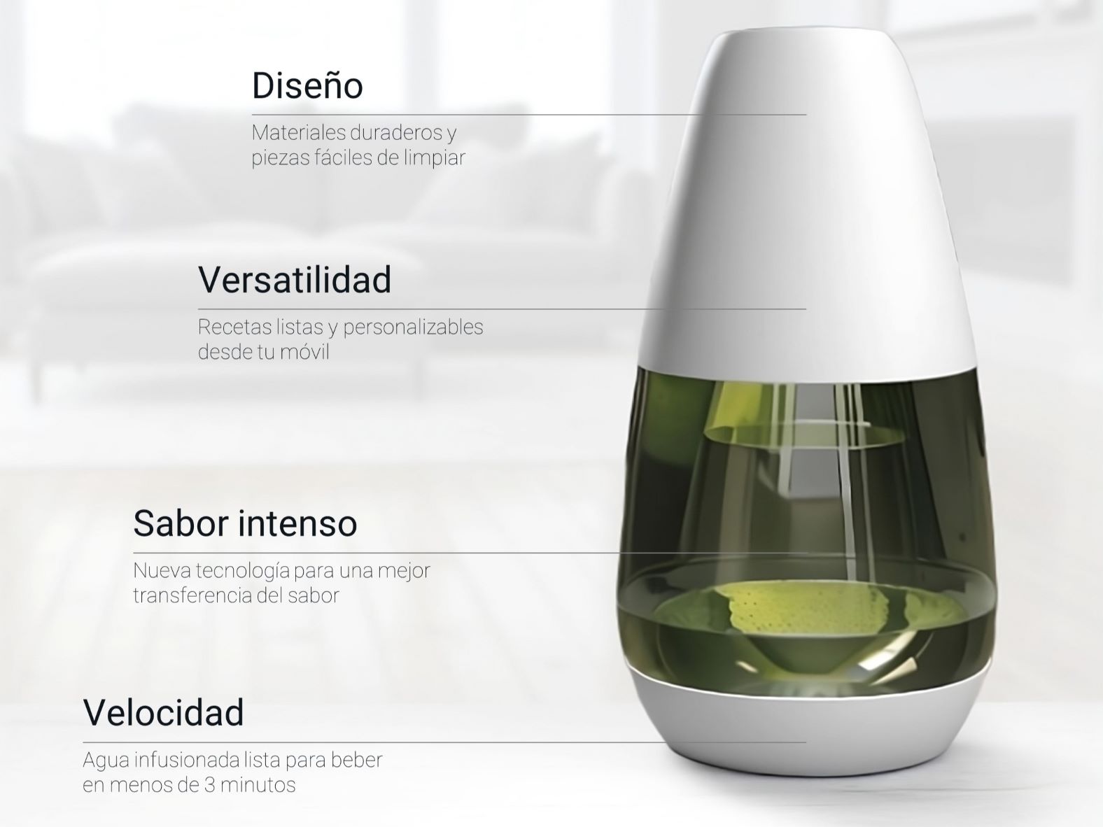 Diseño y desarrollo de un nuevo dispositivo para preparar infusiones Diseño y desarrollo de un nuevo dispositivo para preparar infusiones