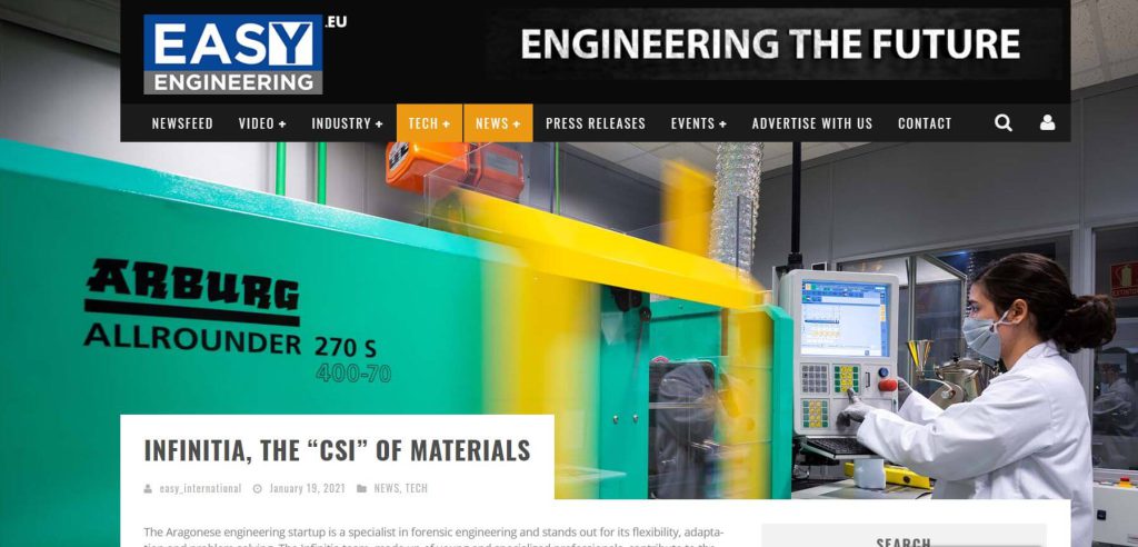 Infinitia in the media Easy Engineering