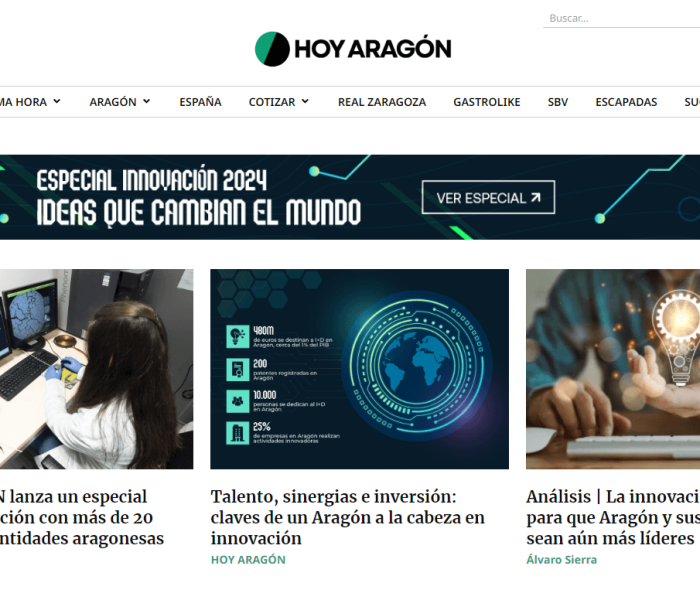 Hoy Aragón Especial innovación (1) Hoy Aragón Especial innovación (1)