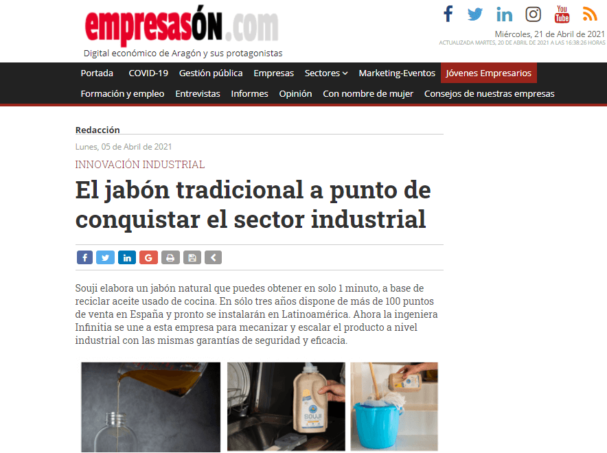 Infinitia in the media EmpresasÓN
