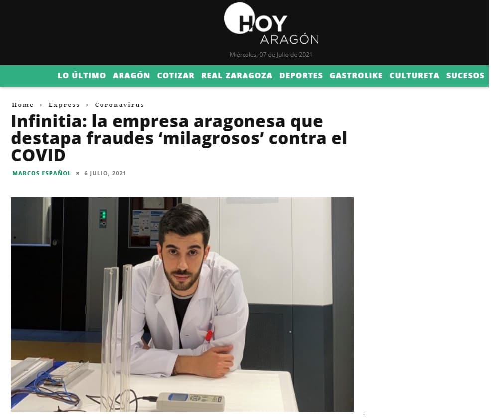 Infinitia in the media fraude-COVID