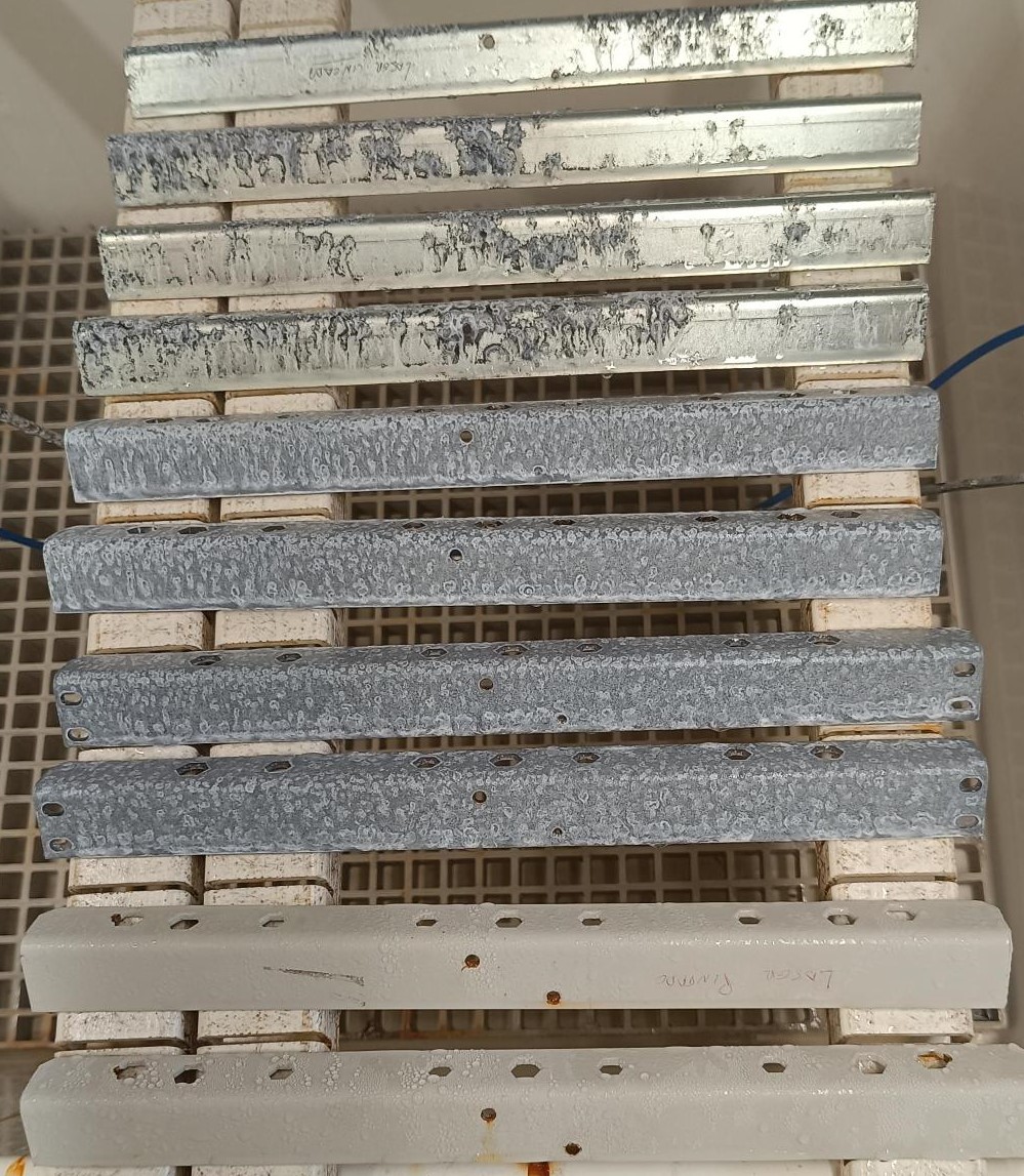 Metal parts testing with custom setup for validation under real conditions Metal parts testing with custom setup for validation under real conditions