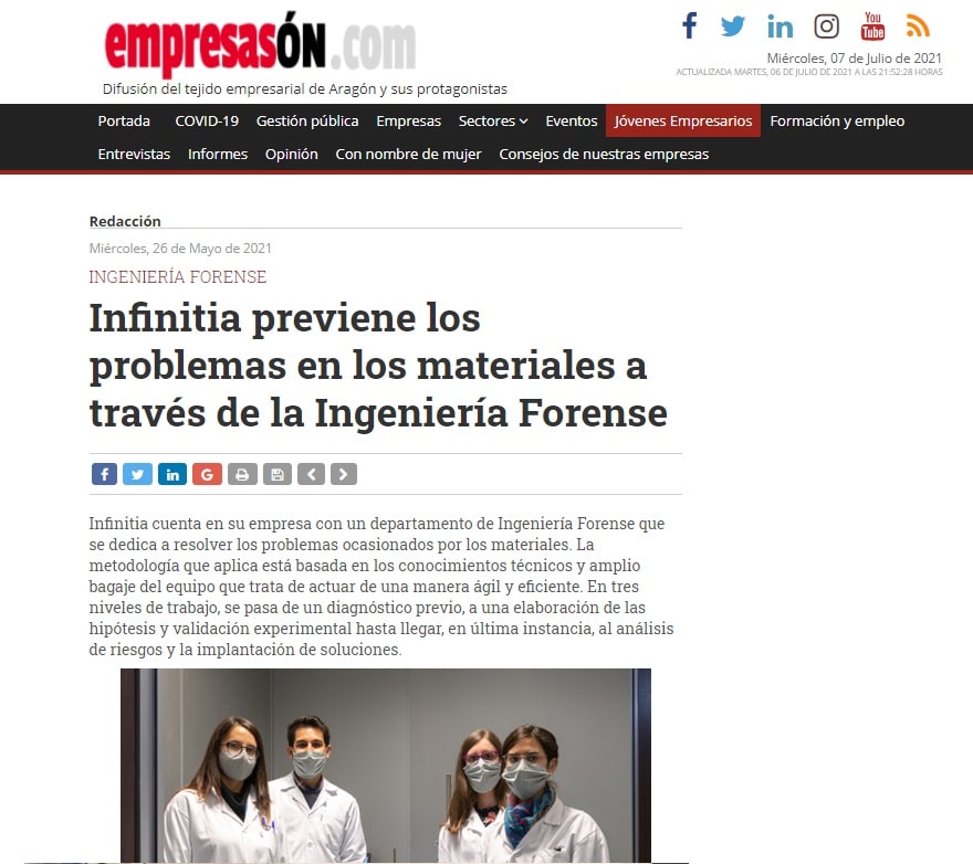 Infinitia in the media ingenieria-forense
