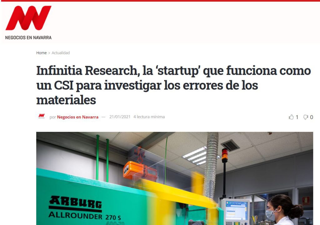 Infinitia in the media Negocios en Navarra
